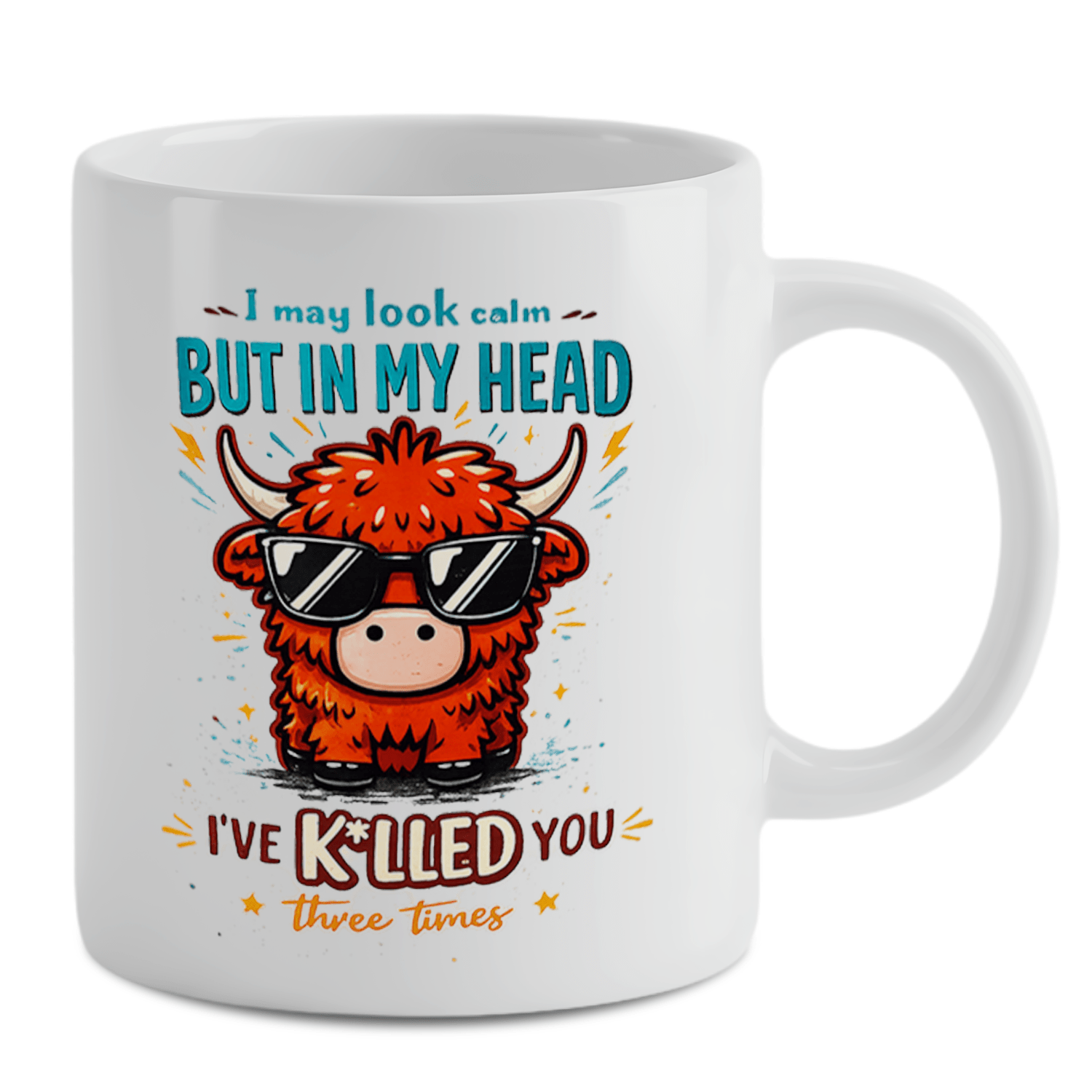 Highland Cow Funny Quote Coffe - Coffee And Tea Quotes Funny recension och pris