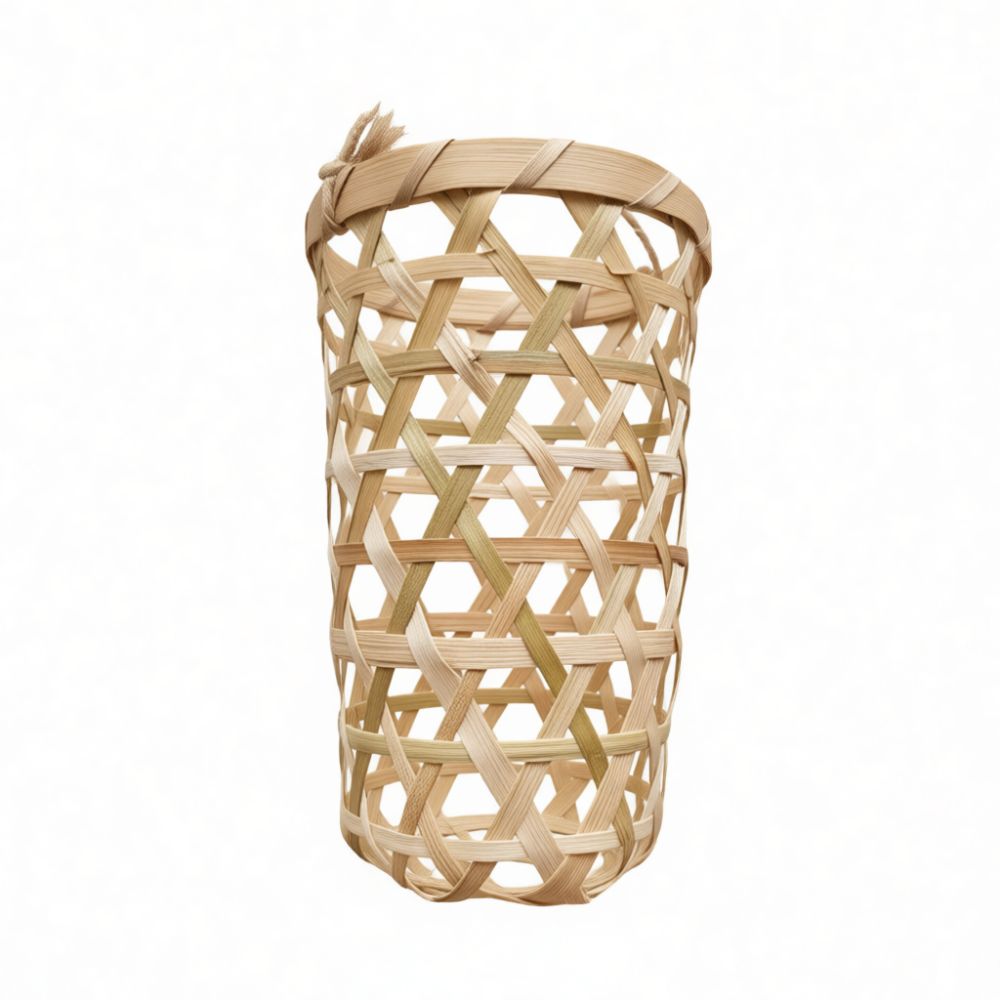 Natural Woven Bamboo Drink Sle - Coffee Tea Gift Basket recension och pris