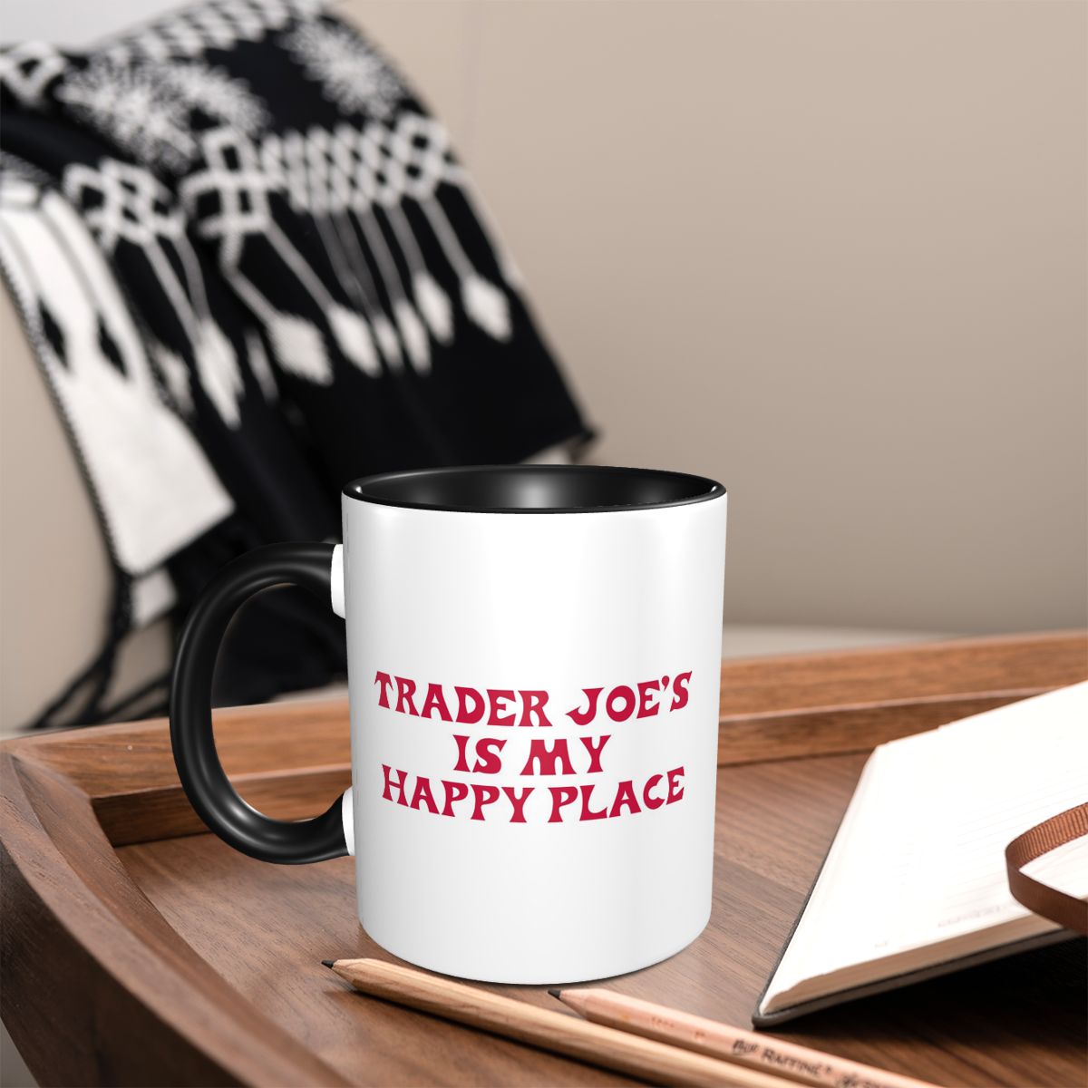 Trader Joe's Is My Happy Place - Coffee And Tea Quotes Funny recension och pris