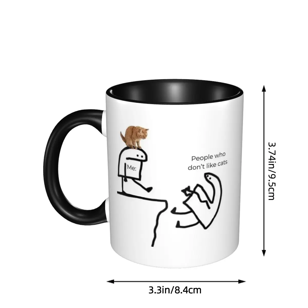 Me With Cat Design People Who  - Coffee And Tea Quotes Funny recension och pris