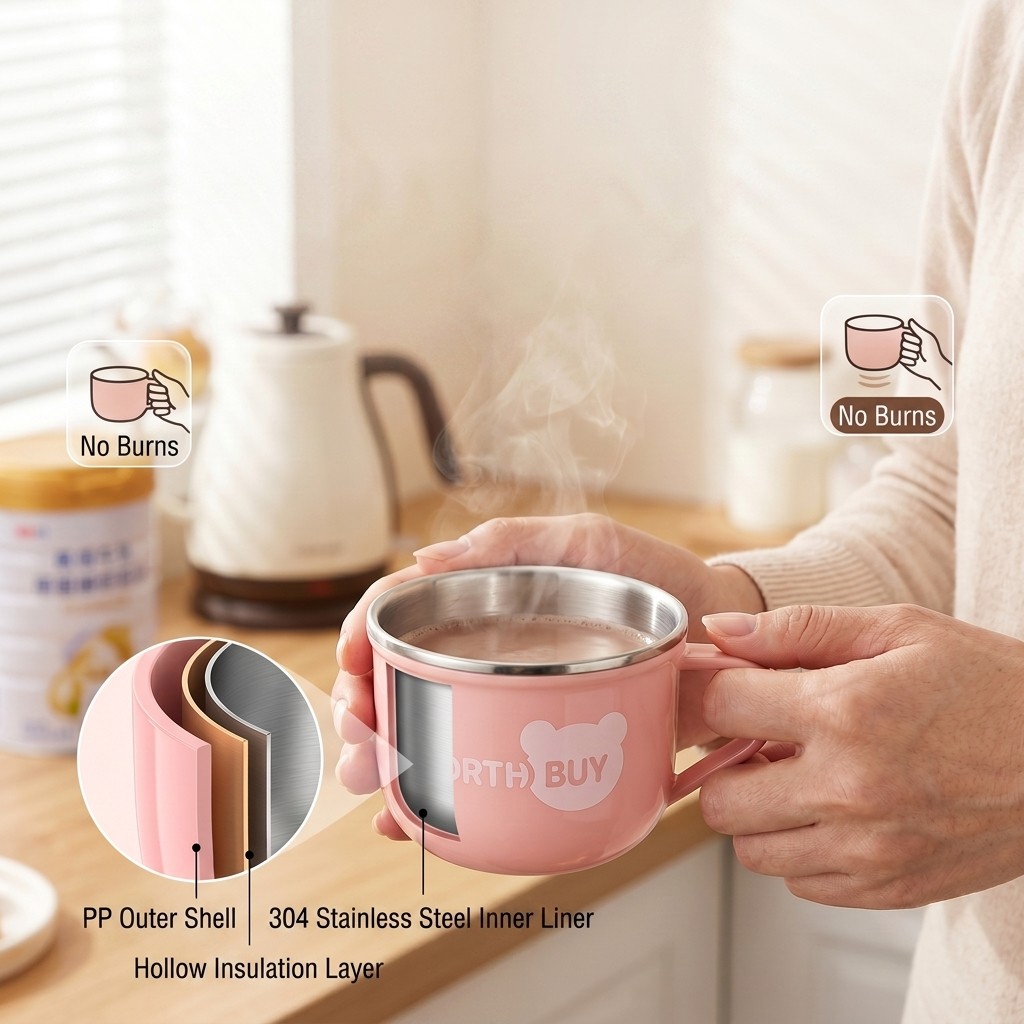 Cute Coffee Mug 304 Stainless  - Coffee Tea Catering recension och pris