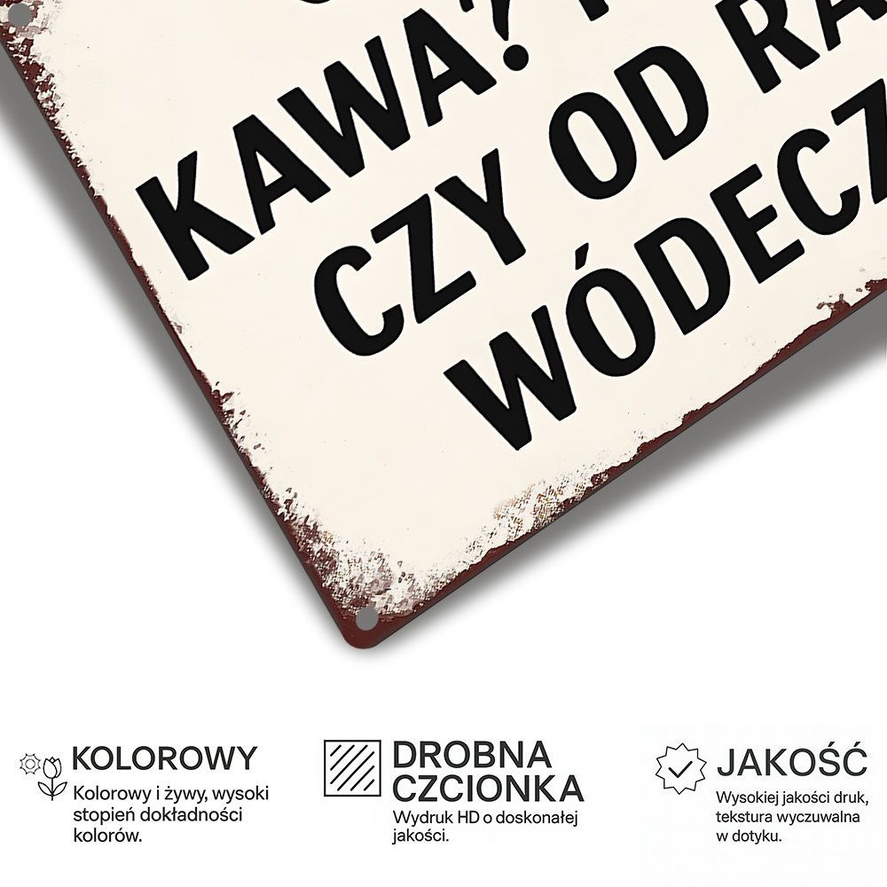 Vintage Metal Sign, Polish Fun - Coffee And Tea Quotes Funny recension och pris