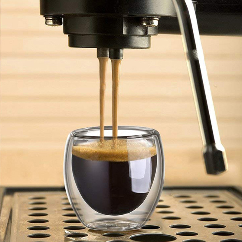 Double Walled Glass Coffee Mug - Coffee Tea Catering recension och pris