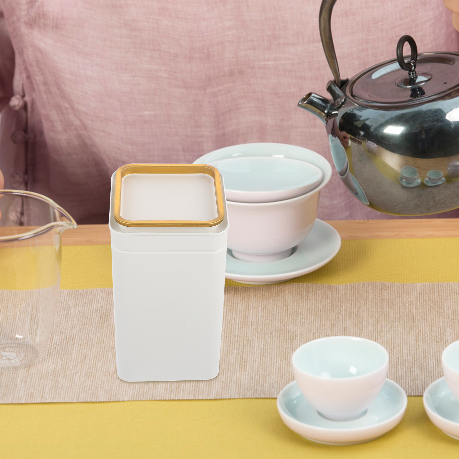 1Pcs Premium Tinplate Tea Cani - Coffee Tea And Sugar Canisters recension och pris