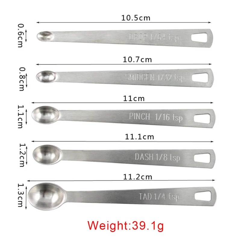 5pcs/Set Small Measuring Spoon - Coffee Tea Catering recension och pris