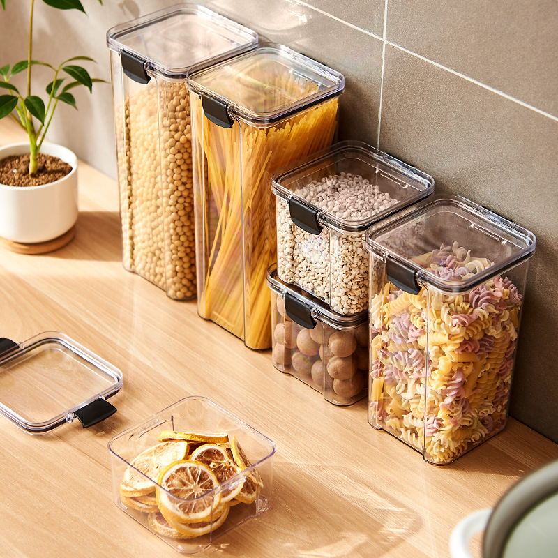 Sealed Jars Kitchen Grain Stor - Coffee Tea And Sugar Canisters recension och pris