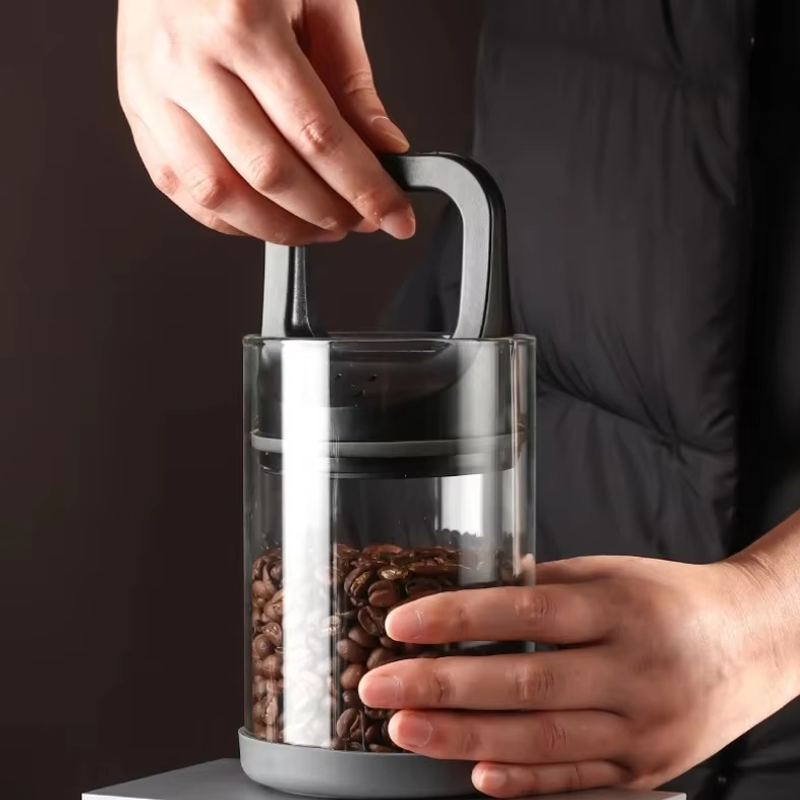 Coffee Beans Vacuum Sealed Tan - Coffee Tea And Sugar Canisters recension och pris