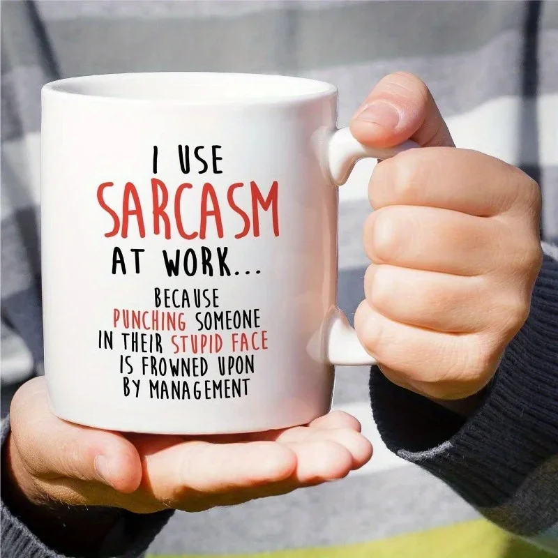 I Use Sarcasm At Work Because  - Coffee And Tea Quotes Funny recension och pris