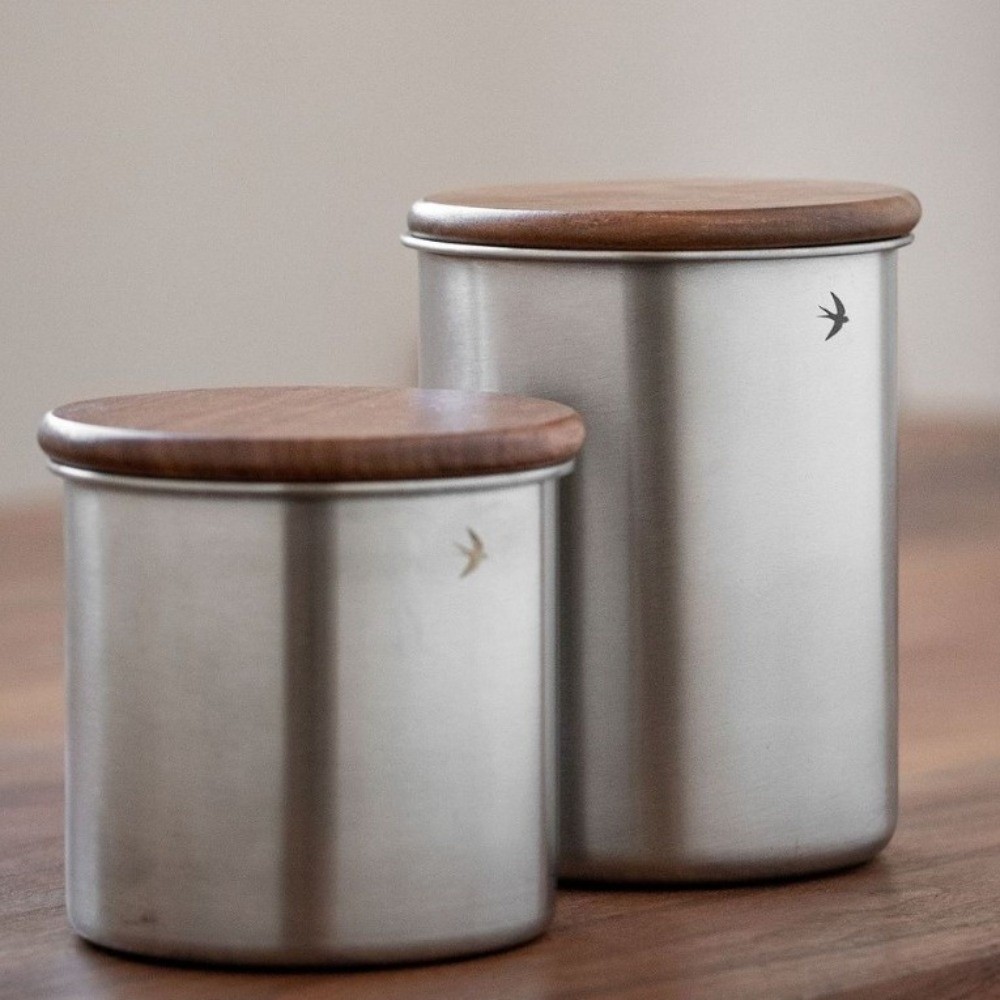 New Stainless Steel Matcha Jar - Coffee Tea And Sugar Canisters recension och pris