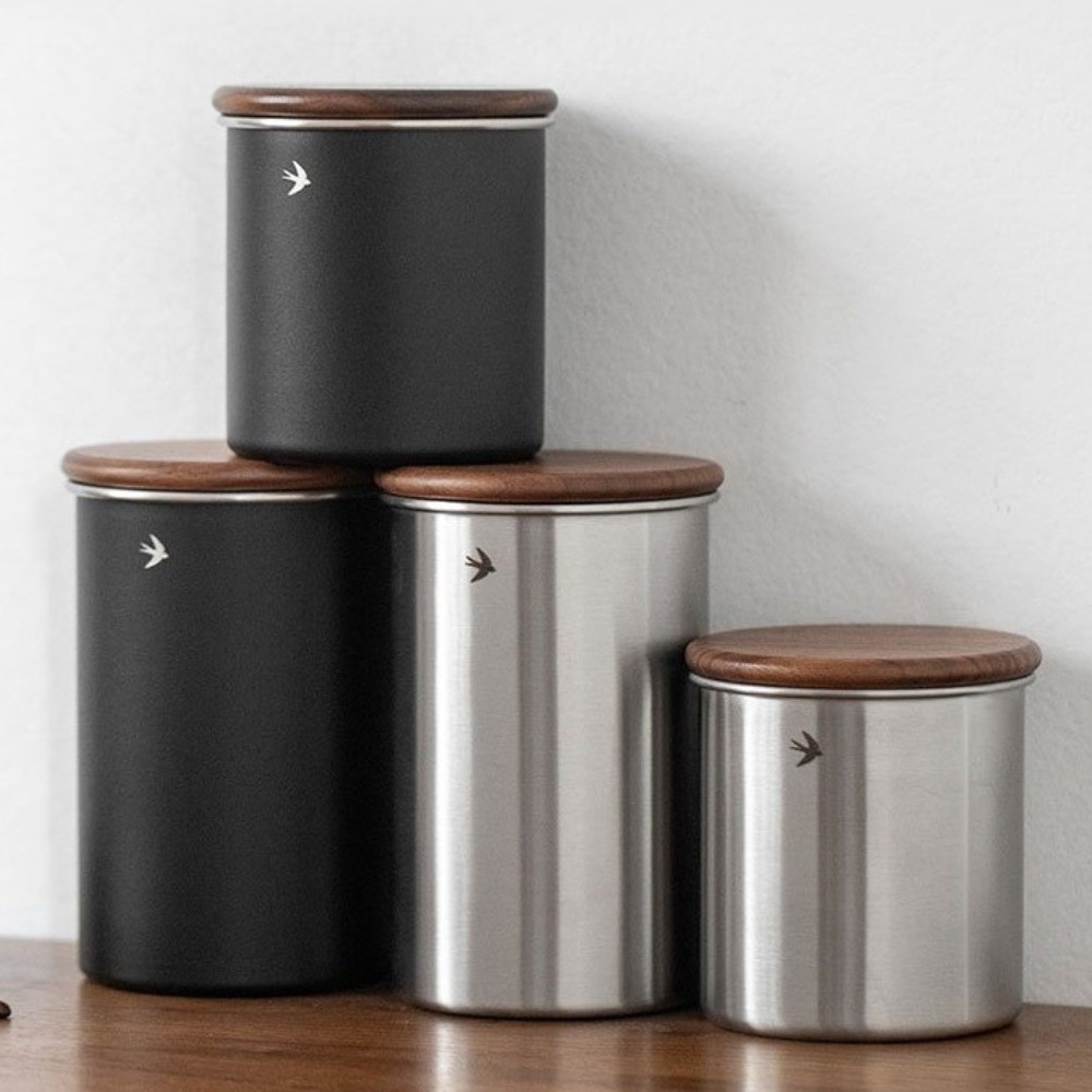 New Stainless Steel Matcha Jar - Coffee Tea And Sugar Canisters recension och pris