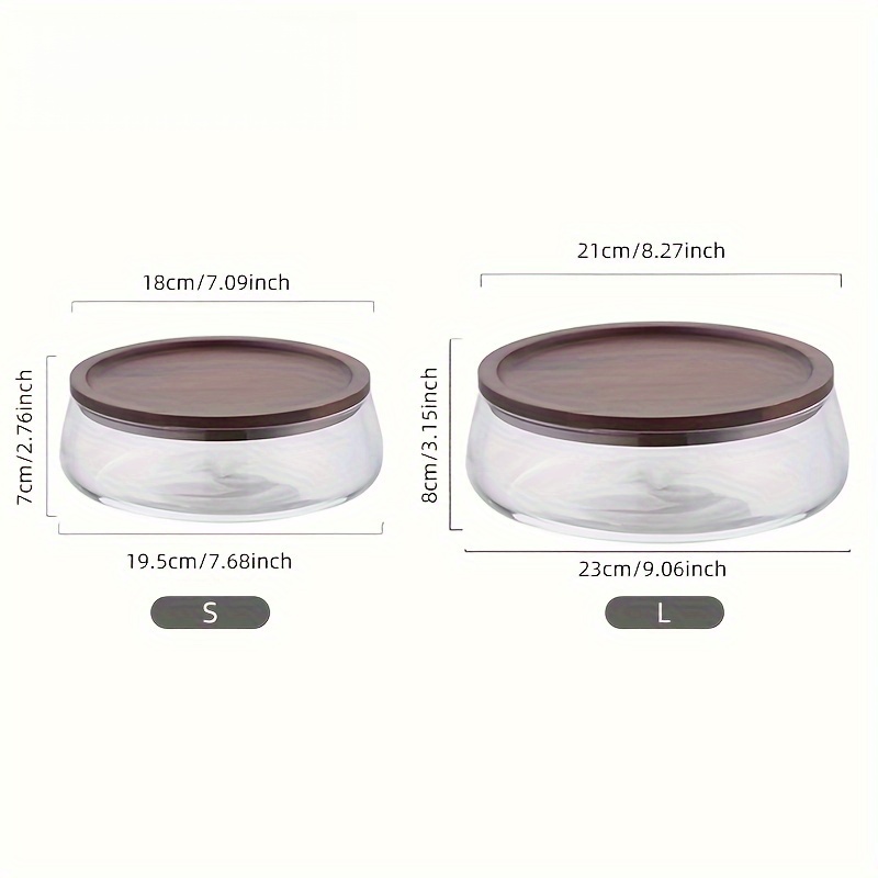 Glass Canisters with Wooden Li - Coffee Tea And Sugar Canisters recension och pris