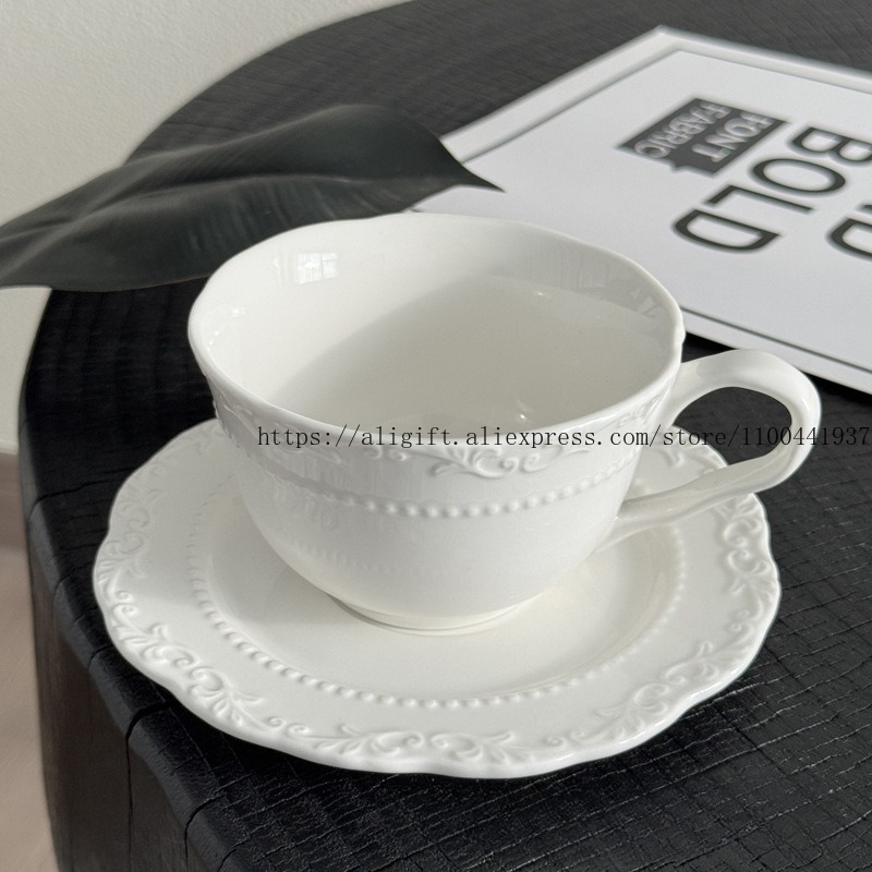 French Light Luxury Embossed F - Coffee Tea Catering recension och pris