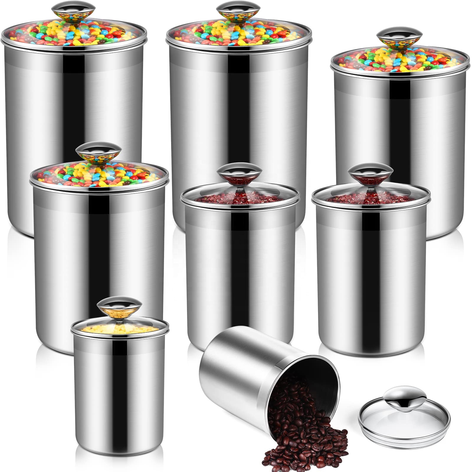 Food Storage Containers Tea Co - Coffee Tea And Sugar Canisters recension och pris