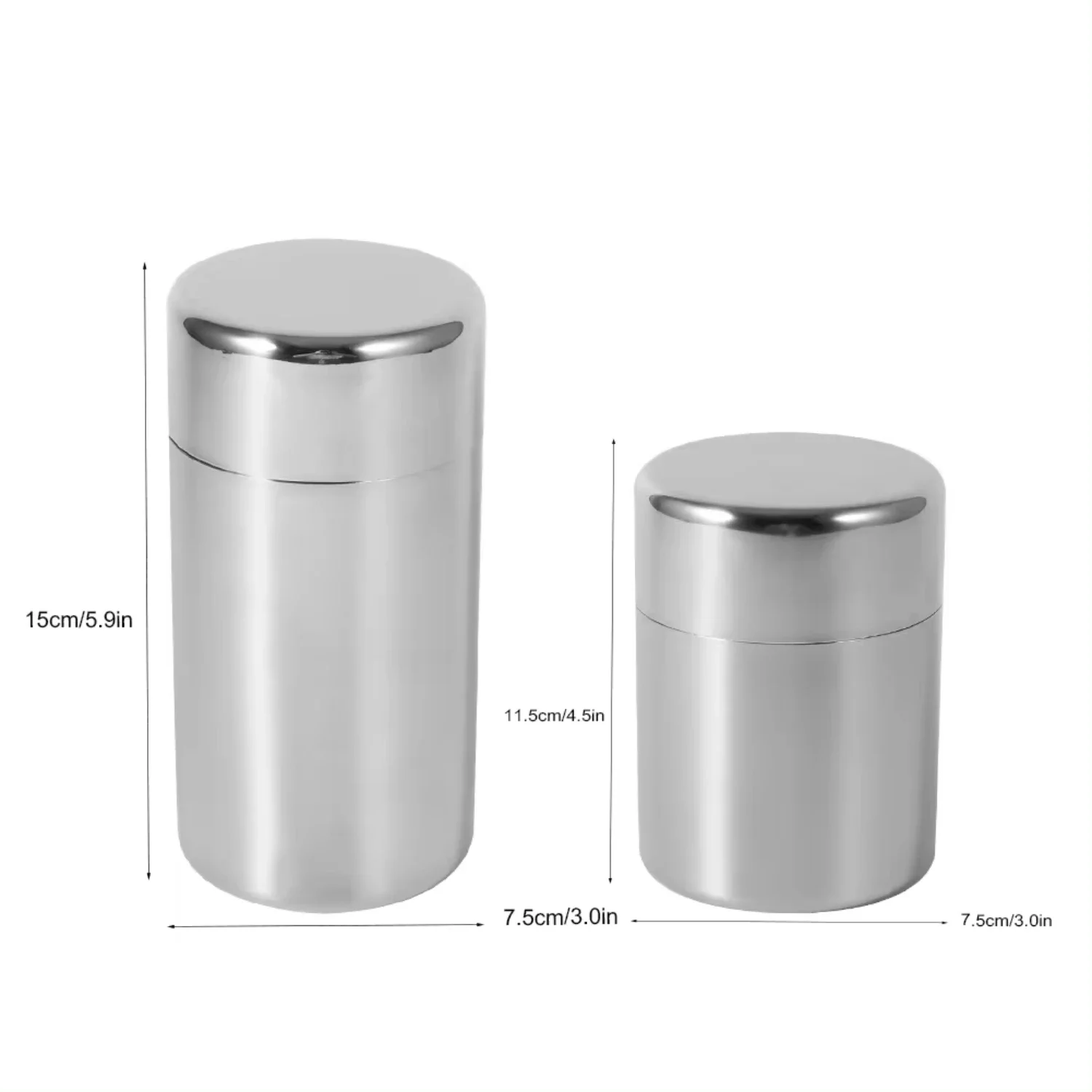 Stainless Steel Tea Leaf Tins  - Coffee Tea And Sugar Canisters recension och pris