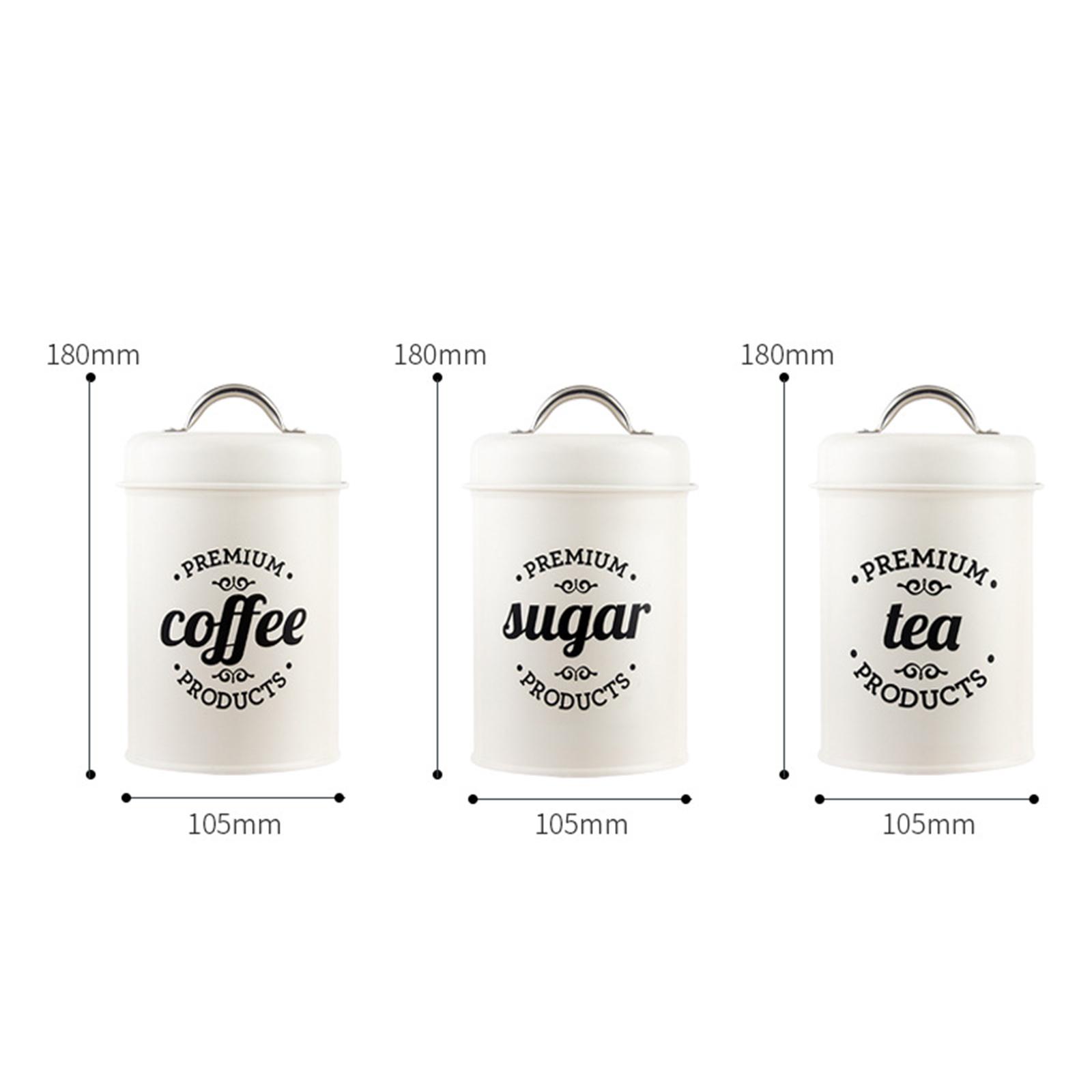 Metal Kitchen Canister Set Cof - Coffee Tea And Sugar Canisters recension och pris