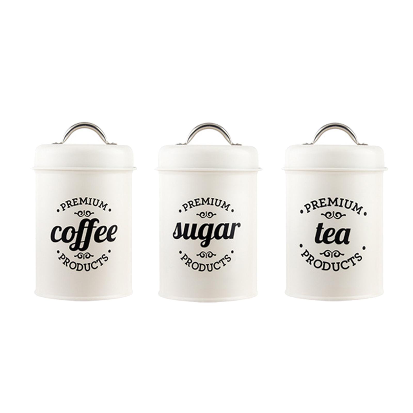 Metal Kitchen Canister Set Cof - Coffee Tea And Sugar Canisters recension och pris