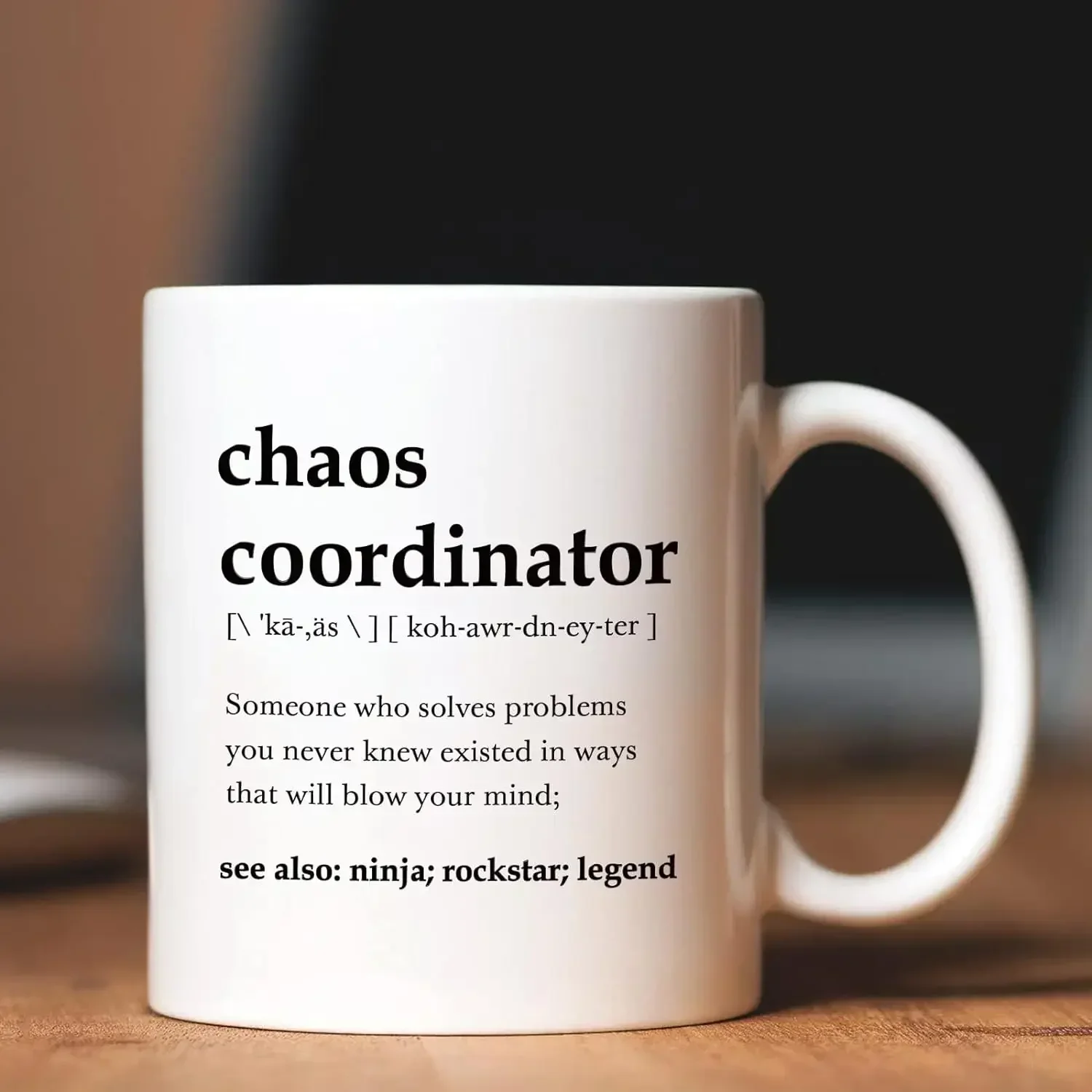 Chaos Coordinator Dictionary D - Coffee And Tea Quotes Funny recension och pris