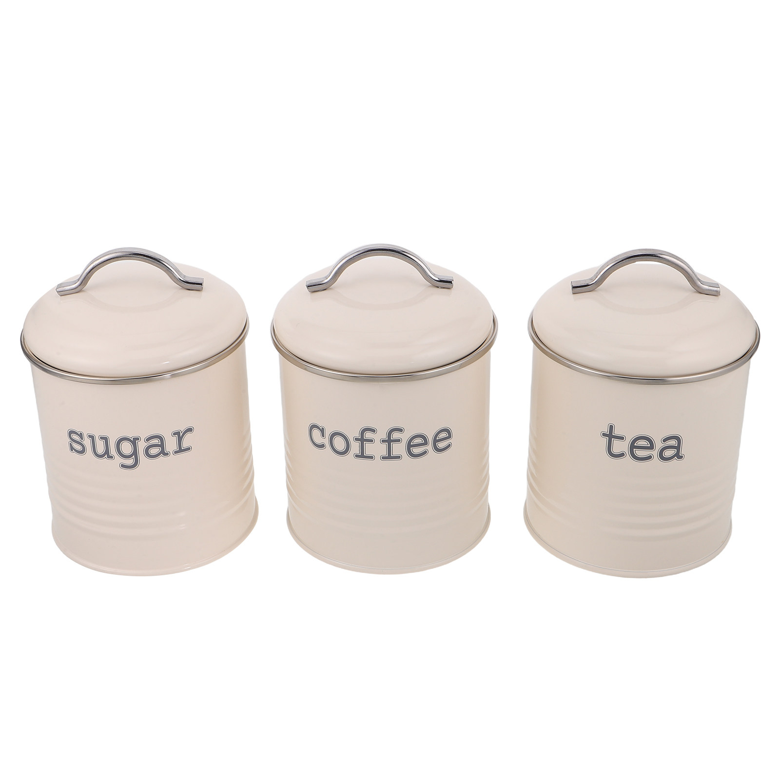 3Pcs Sealed Coffee Bean Contai - Coffee Tea And Sugar Canisters recension och pris